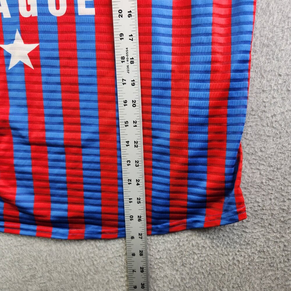 Zumba Top Womens XL Blue Red Jersey Tank Dance League Fitness Aerobics American - Picture 7 of 9